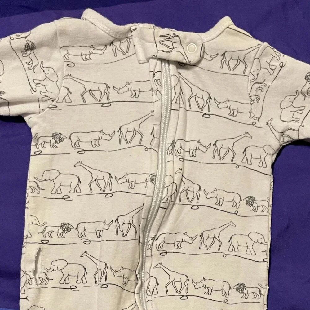 🔥Free w/Bundle🔥 Touched By Nature Baby Nightgown, 0-6 Months, *Small Holes*